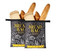 Wokuaile Sacchetti Pane Cera d'Api Riutilizzabili Cotone Conservano Fresco Capienti Sicuri Congelatore (43 x 31 cm, 2 Pezzi)