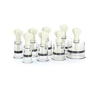 Wokyo Set di 8 coppettazioni con magneti, kit professionale per coppettazione cinese Acupoint, torsione manuale, set di coppettazione sottovuoto rotazionale per ridurre la cellulite e alleviare