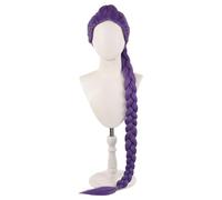 Wolancy Parrucca anime Rumi Mira Zoey Cosplay parrucche sintetiche capelli lunghi dritti coda di cavallo capelli intrecciati capelli sintetici Halloween accessori di carnevale