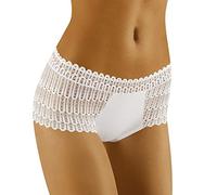 Wolbar Culotte Femminili in Pizzo WB418, Bianco,XL