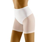 Wolbar Donna Slip Modellante A Vita Alta con Inserti in Mesh Mutande Pancera Contenitiva Design Confortevole E Invisibile per Modellare Una Silhouette Liscia E Snella, Bianco,M