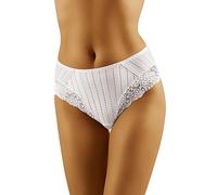 Wolbar Mutande Femminili con Pizzo WB39, Bianco,XXL