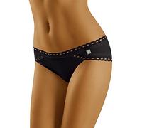 Wolbar Mutande per Donna Cotone Slip Biancheria Intima 3514 Limited Edition, Nero,XL