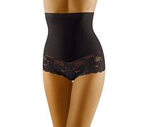 Wolbar Mutandine A Vita Alta per Donna Modellante WB183, Nero,XL