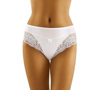 Wolbar Mutandine A Vita Alta per Donna WB25, Bianco,L