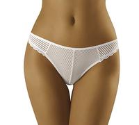 Wolbar Perizoma Femminile A Righe WB117, Bianco,L