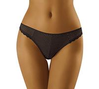 Wolbar Perizoma Femminile A Righe WB117, Nero,L