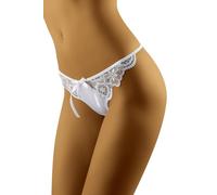 Wolbar Perizoma Femminile Basso con Ricami WB470, Bianco,M