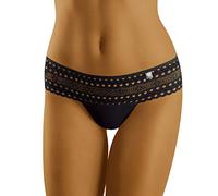 Wolbar Slip Femminile con Pizzo Diamond 3519, Nero,L