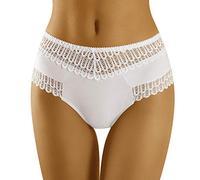 Wolbar Slip Femminile Liscio con Pizzo WB416, Bianco,M