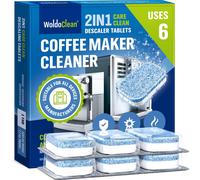 WoldoClean Pastiglie Decalcificanti 2in1 per Macchine da Caffè Decalcificante 2