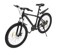 WOLEGM Mountain Hardtail 26 pollici, mountain bike per adulti, mountain bike per adulti e ragazzi Above, 12 anni, cambio a 21 velocità, perfetto per gli appassionati di ciclismo, nero