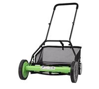 WOLEGM - Tagliaerba a mano, tosaerba a mano fino a 500 m², larghezza di taglio 50 cm, tosaerba rimovibile con tasca di raccolta, regolabile in altezza 3,4 - 6,4 cm