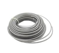 woleyuu Cavo in Acciaio e Nylon for decespugliatore, 2,0/2,4/2,7/3,0 mm, Rotolo Lungo e Rotondo, Filo di Ricambio for Erba, Circa 15 m(Round 2.0mm X 15m)