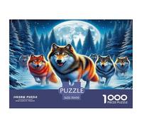 Wolf 1000 Pezzi Puzzle Classici Per Adulti E Bambini Da 14 Anni E Più Giochi Educativi Giocattoli Sfida Impossibile - Regalo Per Amore E Amico 70x50cm/1000pcs