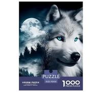Wolf 1000 Pezzi Wolf Theme Puzzle Adulti Animali Divertenti Per Uomo E Donna Qualità Premium Per Adulti E Bambini Da 14 Anni E Più Puzzle Per Gioco Familiare, Festa Aziendale Regalo Giocattolo Colora