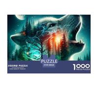 Wolf 1000 Pezzi Wolf Theme Puzzle Classici Impegnativo E Difficile Per Qualità Premium Per Adulti E Ragazzi Collection Puzzle Per Gioco Familiare, Festa Aziendale Regalo Giocattolo Colorato Per La Fa