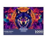 Wolf 1000 Piece Jigsaw Puzzle For Adults Family Challenge Toys Stress Relief Puzzle Exercise The Memory of The Brain for Adults And Kids, Age 12 Years Up 38x26cm/1000pcs