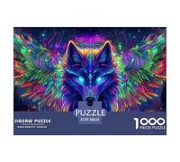 Wolf 1000 Pieces Jigsaw Puzzles For Adults Challenging Game Stress Relieving Entertainment Cultivate The Spirit of Teamwork for Adults And Kids, Age 12 Years Up 38x26cm/1000pcs