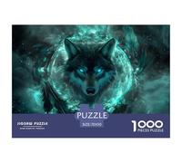 Wolf 1000 Pieces Jigsaw Puzzles For Adults Family Challenge Toys Stress Relieving Entertainment Cultivate The Spirit of Teamwork for Men, Women, Elders, Seniors 70x50cm/1000pcs