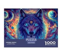 Wolf 1000 Pieces Wildlife Jigsaw Puzzles For Adults Challenging Game Stress Relieving Entertainment Cultivate The Spirit of Teamwork for Adults And Kids, Age 12 Years Up 70x50cm/1000pcs