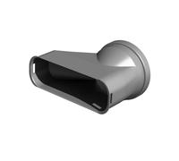 Wolf Adattatore Canale Piatto 50x140 per il collegamento a Distributore d'Aria - 2577600