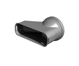 Wolf Adattatore Canale Piatto 50x140 per il collegamento a Distributore d'Aria - 2577600