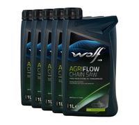 WOLF Agriflow Chain Saw Olio per Catena Iso 6743/1, 5x1 Litro
