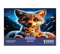 Wolf And Bear Doll Jigsaw Puzzle,1000 Pezzi Classici, Per Adulti E Bambini Da 14 Anni E Più Giochi Rilassamento E Intelligence Sfida Impossibile - Regalo Per Amore E Amico 70x50cm/1000pcs