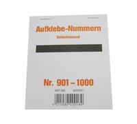Wolf Appenzeller & 400901 901-1000-Self-Adhesive Numbered Stickers, Self-Adhesiv