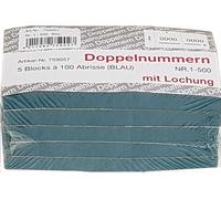 Wolf & Appenzeller GmbH GmbH 759057 Double No. with Hole Blue 01-500
