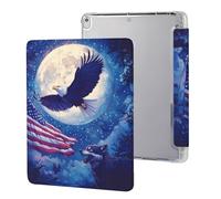 Wolf Bald Ea-gles Us Flag Full Moon Cute Custodia protettiva compatibile per iPad Pro (10,5 pollici) / iPad Air3 (10,5 pollici) Custodia per tablet Trifold Antiscivolo