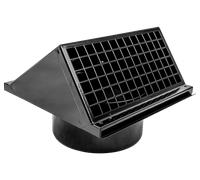 Wolf Cappa a parete DN160 colore: nero, per CWL - 2575807