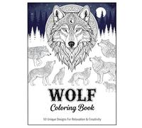Wolf Coloring Book for Adults: Detailed and Hyper-Realistic Wolf Illustrations for Advanced Adult Colorists