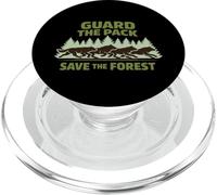 Wolf Conservation Forest Wildlife Pride Eco Nature Advocate PopSockets PopGrip per MagSafe