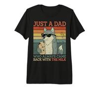 Wolf Dad, Solo Un papà Che tornava Sempre con Il Latte Maglietta Premium