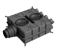 Wolf Distributore d'aria DN125-180 8 attacchi DN75 con 4 tappi di chiusura - 2577595