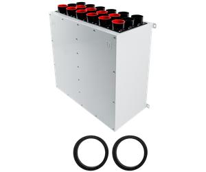 Wolf Distributore d'aria DN160 per CWL-F-300 con 2x9 attacchi DN75/63 e 5 tappi terminali - 2577607