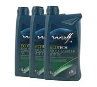 WOLF Ecotech Multi Veicolo Atf Fe Olio per Ingranaggi Dexron HP, VI, 3x1 Litro
