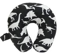 Wolf Essentials Morbido cuscino cervicale per bambini, in microfibra, compatto, perfetto per viaggi in aereo o in auto, Dino