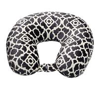 Wolf Essentials Neck Pillow Cuscino cervicale in Morbida Microfibra, Traliccio di Carbone, Adulti