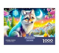Wolf Family NightEngaging 1000-Piece Jigsaw Puzzles for Adults Featuring Challenging Educational Games for Both Women And Men - A Fantastic Collaborative Activity for Adults And Kids Age 12 Years And