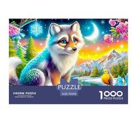 Wolf Family NightJigsaw Puzzles for Adults A 1000-Piece (Advanced) Assortment of Challenging Educational Games - An Enriching And Thought-Provoking Gift for Adults And Kids Age 12 Years And Up 70x50c