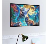 Wolf Family Puzzle 500 Pezzi Sfida Impossibile Esperti Fantastic Beasts Rompicapo Estremamente Difficile Per Veri Appassionati Stimolo Intellettuale Regalo 500 PCS