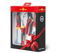 Wolf-Garten 73ABB001650 P261 RR2500/LU-2K/KA-2K/KF-2K Set Mini Attrezzi, Rosso/Argento