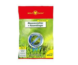WOLF-Garten ANTIMUSCHIO E Fertilizzante per Prato - SW 400 - 14 kg per 400 m² - 3841040