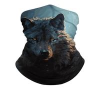 Wolf Ghetta da Collo Elastico Passamontagna Elegante Sciarpa al Collo per Sports Yoga Multiuso Bandana