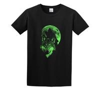 Wolf Glow in The Dark Howl Moon Native Cotton O-Neck 100% Cotton Short Sleeve Unisex T-Shirt XXL