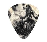 Wolf Golden Moon - Set regalo di plettri lisci e durevoli per chitarra acustica, elettrica e basso, regalo perfetto per gli amanti della chitarra e i musicisti