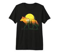 Wolf Graphic & Forest, Fauna Selvatica, Lupo Maglietta Premium